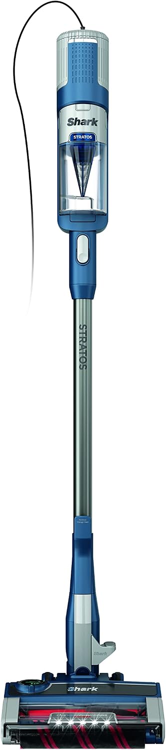 Shark HZ3002 Stratos Ultralight Corded Stick Vacuum with DuoClean PowerFins HairPro, Self-Cleaning Brushroll, & Odor Neutralizer Technology, Navy (Renewed)
