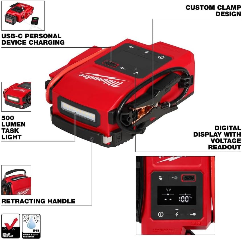 Milwaukee Electric - M18TRADE HOTSHOTTRADE JUMP STARTER