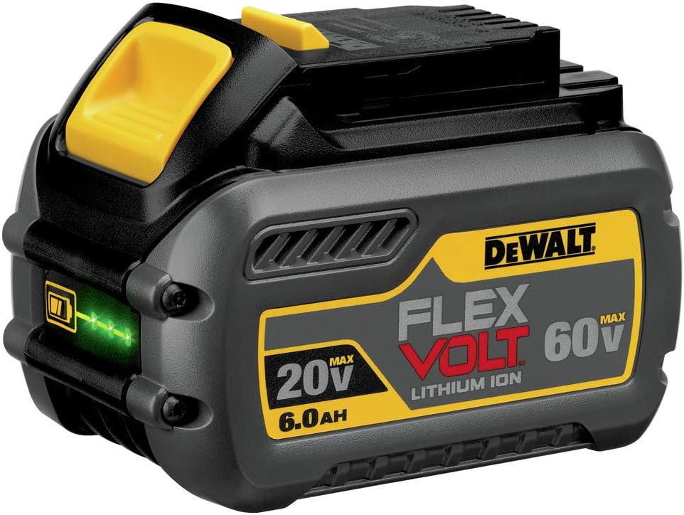DEWALT FLEXVOLT 20V/60V MAX Lithium Ion Battery, 6.0-Ah (DCB606)