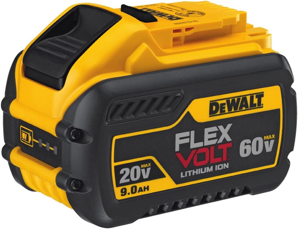 DEWALT 60V MAX* FLEXVOLT Lithium Battery with Charger, 9-Ah (DCB118X1)