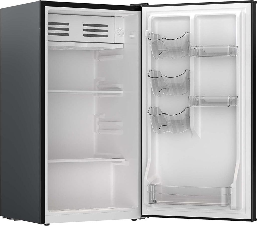 Frigidaire Refrigerator-Retro Mini Fridge Energy Saving-Adjustable Thermostat Control- Ideal for Dorm, Office, RV, Garage, Apartment 3.1 Cu Ft, ONYX