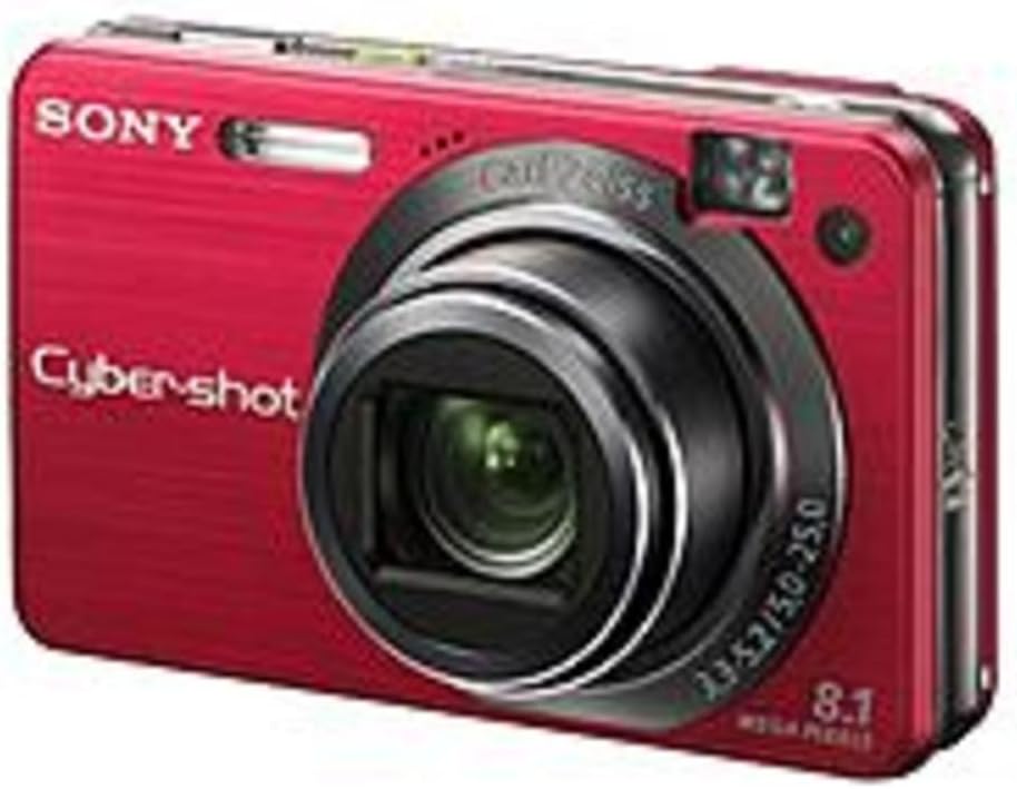 Sony Cybershot DSCW150/R 8.1MP Digital Camera with 5x Optical Zoom with Super Steady Shot (Red)