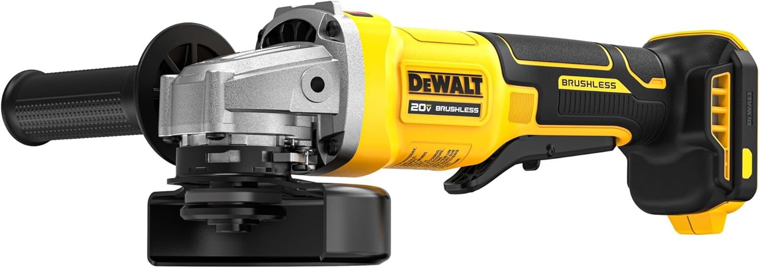 DEWALT 20V MAX Cordless 4 1/2 Inch Paddle-Switch Grinder, Bare Tool Only (DCG408B)