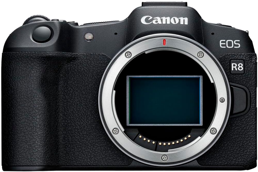 Canon EOS R8 Full-Frame Mirrorless Camera – 24.2MP, 4K60p Video, Dual Pixel AF II, Wi-Fi, Lightweight Body – Body Only (5803C002) + 64GB Memory Card + Canon Shoulder Bag