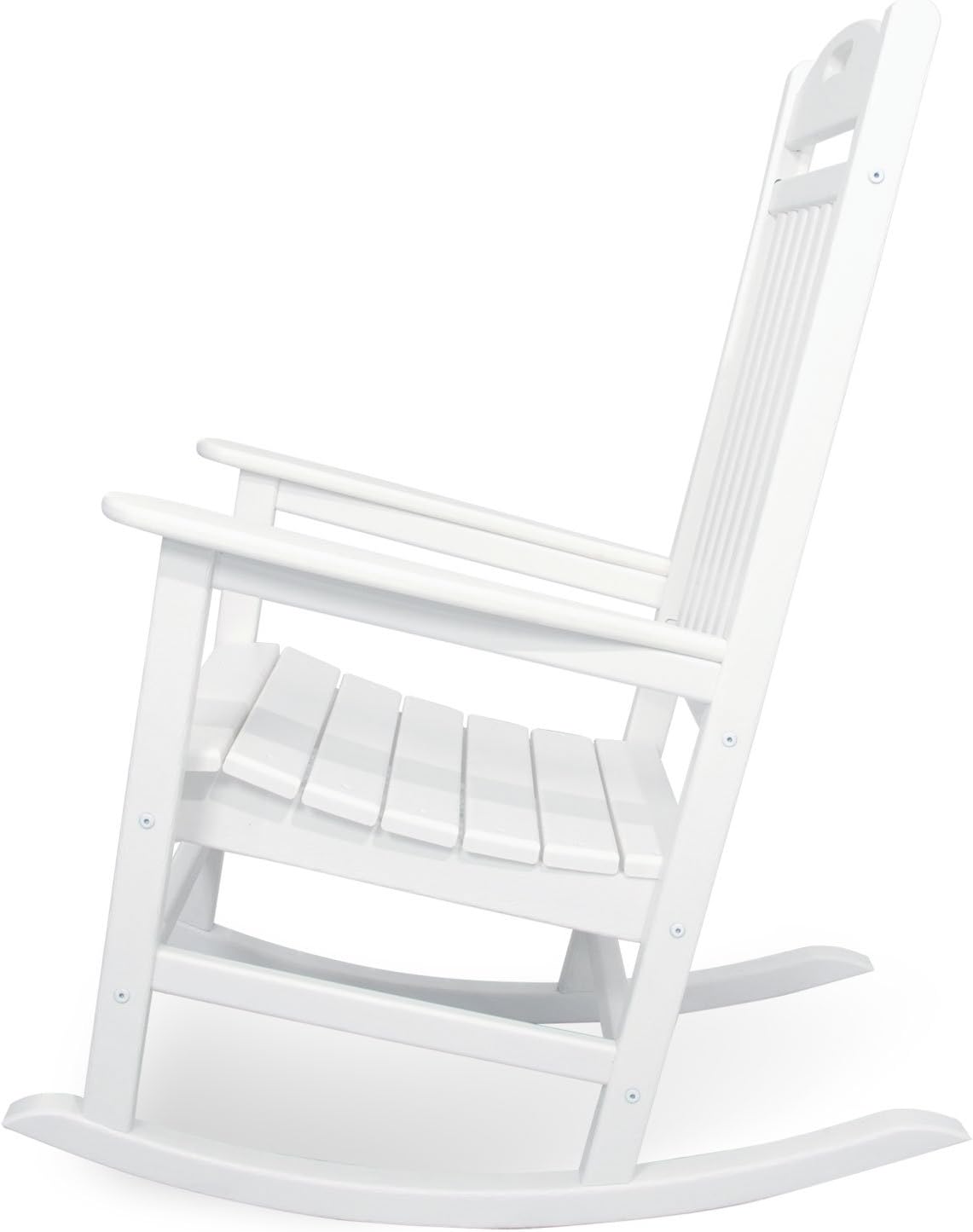 Trex Outdoor Furniture by Polywood Yacht Club Rocker Chair, Classic White (TXR100CW)