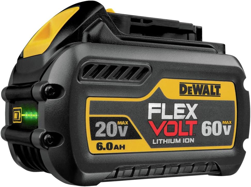 DEWALT FLEXVOLT 20V/60V MAX Lithium Ion Battery, 6.0-Ah (DCB606)