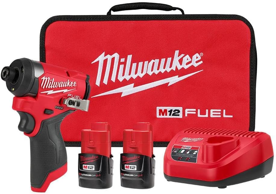 Milwaukee Electric - M12 Fuel. 1/4 HEX Impact Driver KIT