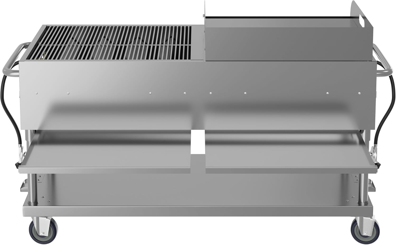 60 in. 8-Burner Commercial Outdoor Propane Gas Grill with 30 in. Griddle in Stainless-Steel, ETL Listed (CGKIT6-G30)
