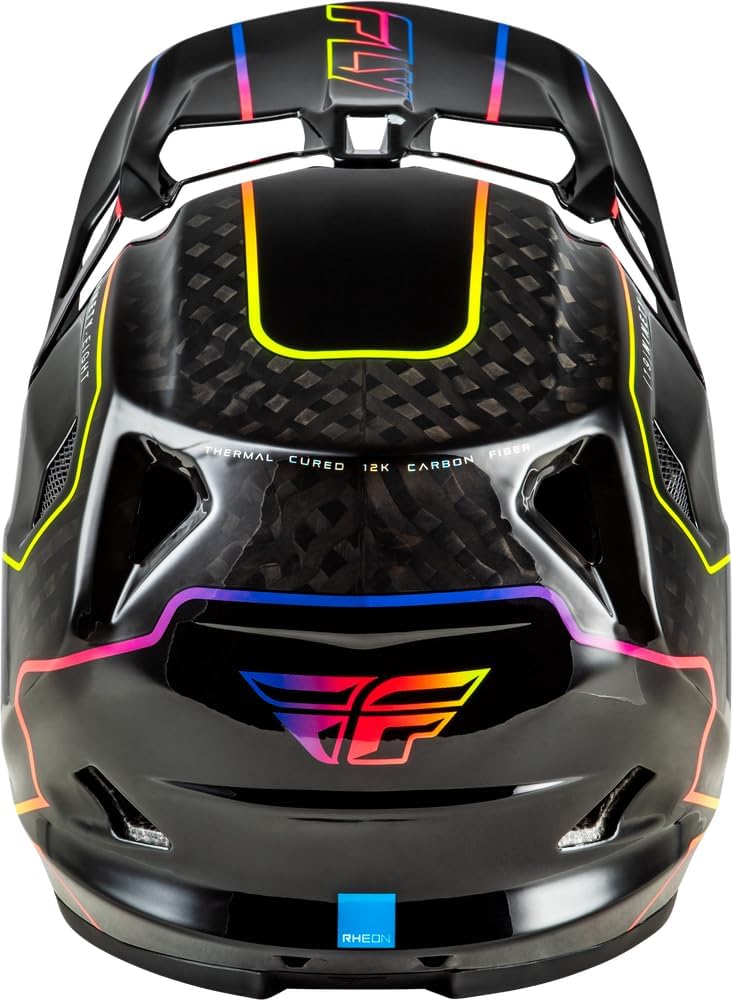 FLY Racing WERX-R Carbon Full-Face Mountain Bike Helmet — 12K Carbon Shell, RHEON, Triple-Density EPS, TFV Ventilation, Quick-Release Cheek Pads — Downhill / BMX
