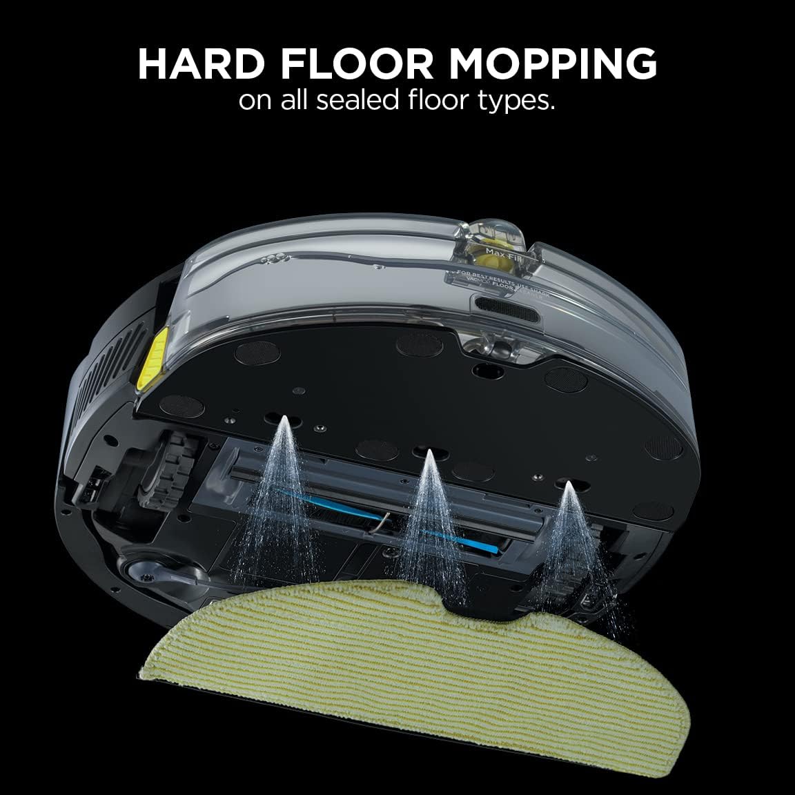 Shark AI Robot Vacuum & Mop with Self-Cleaning Brushroll for Floors, Carpet Black/Silver (RV2001WD) With LiDAR Navigation