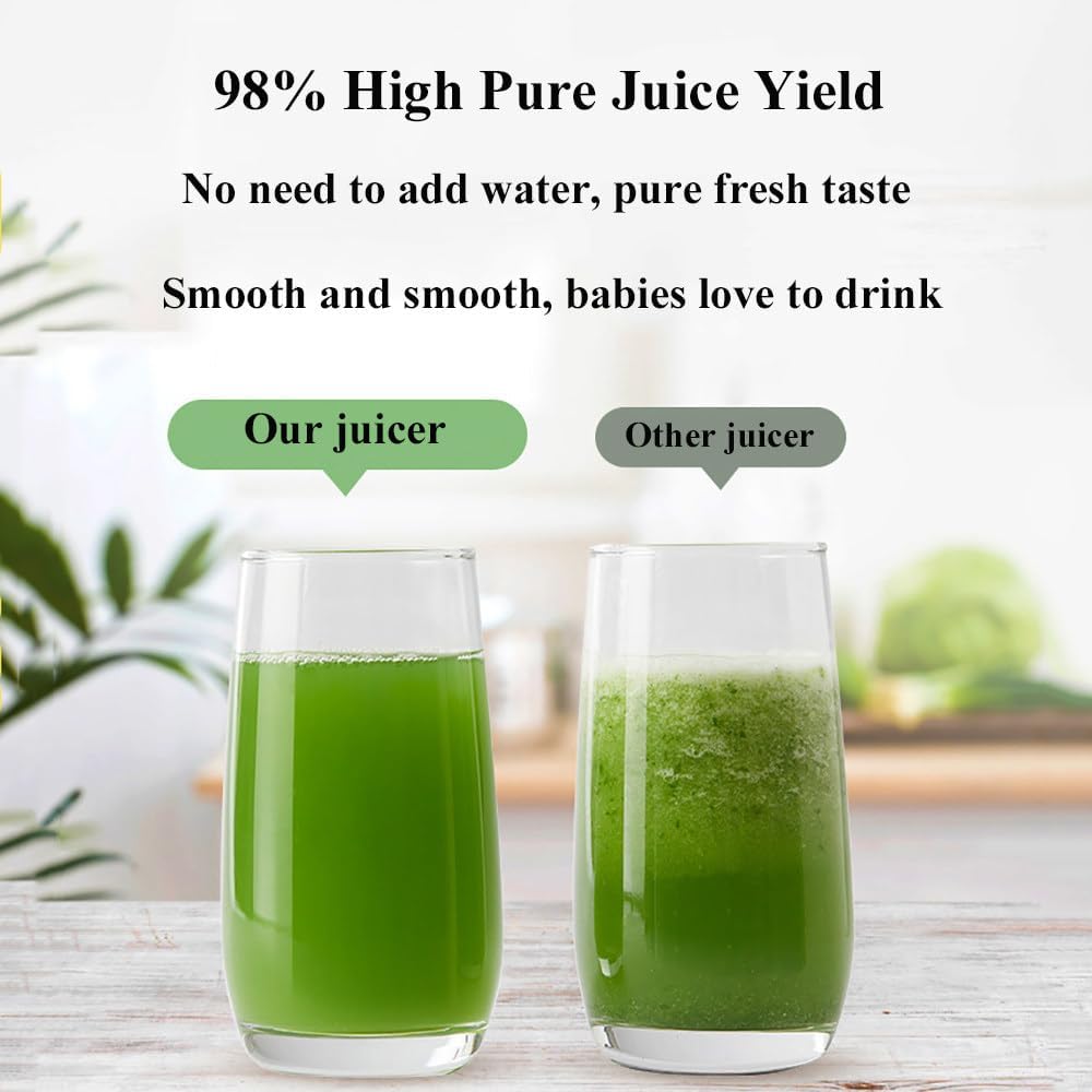 Juicer Machine,Centrifugal Juicer Machine With 3' Feed Chute,800W Power,500ML Juicer,Juice Yield Up To 98%,For Whole Fruits And Veg,Easy To Clean,With Push Rod,Juice Cup*2,Blue