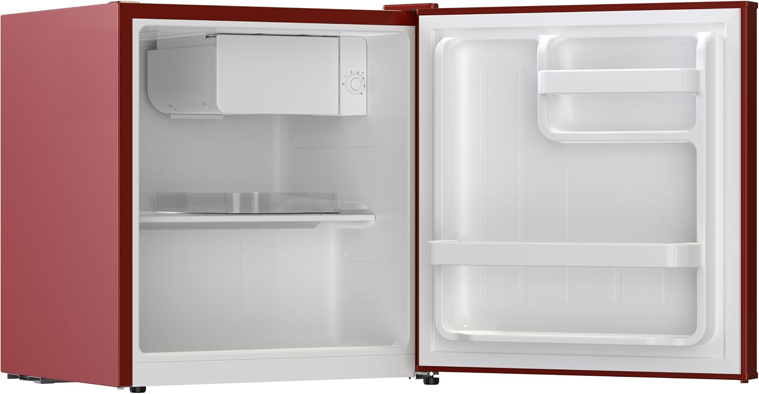 Frigidaire, 1.6 Cu. Ft. Retro Series Compact Refrigerator, Built-In Side Bottle Opener, RED