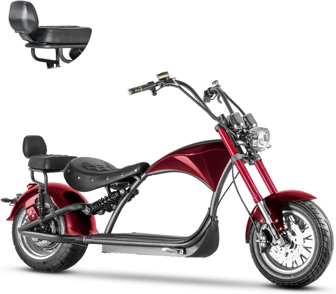 eAhora M1P 2000W Electric Motorcycle for Adults,37MPH 60V 30Ah Large Battery 40 Miles Range,Dual Hydraulic Brakes Full Suspension,Street Legal Electric Motorcycle for Commuting