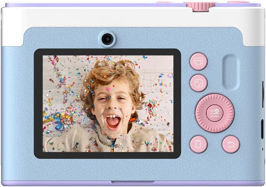 myFirst Camera Insta Lux Instant Print Camera, Real High-Definition Color Prints, WiFi Phone Printing, 5MP Dual Lens, Built-in Filters & Frames, Portable Photo Printer for Kids & Adults (Cotton Candy)