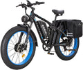 TUTTIO Adria26 5000W/6000W Dual Motor Ebike, 40-46MPH Electric Bike for Adults, 26' x 4' Fat Tire Electric Mountain Bike, 52V 25AH E-Bike Full Suspension Electric Dirt Bike for Off-Road Hunting