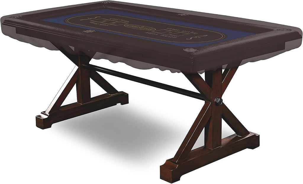 Covers & all Poker Table Cover 12 Oz Waterproof - 100% Weather Resistant Outdoor Game Table Cover with Elastic at 4 Sides (96' W x 44' D x 8' H Inches, Coffee)
