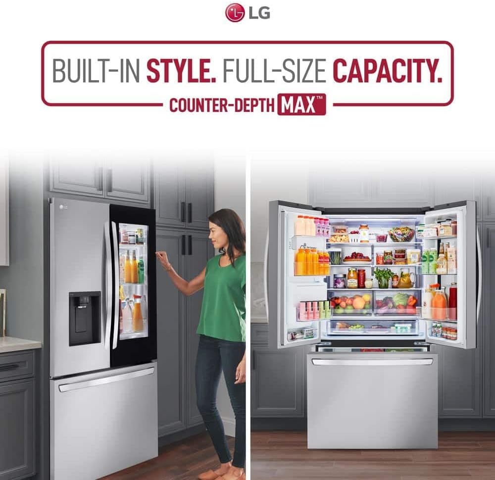 LG LRFLC2706S 27 Cu. Ft. French Door Smart Refrigerator in Stainless Steel