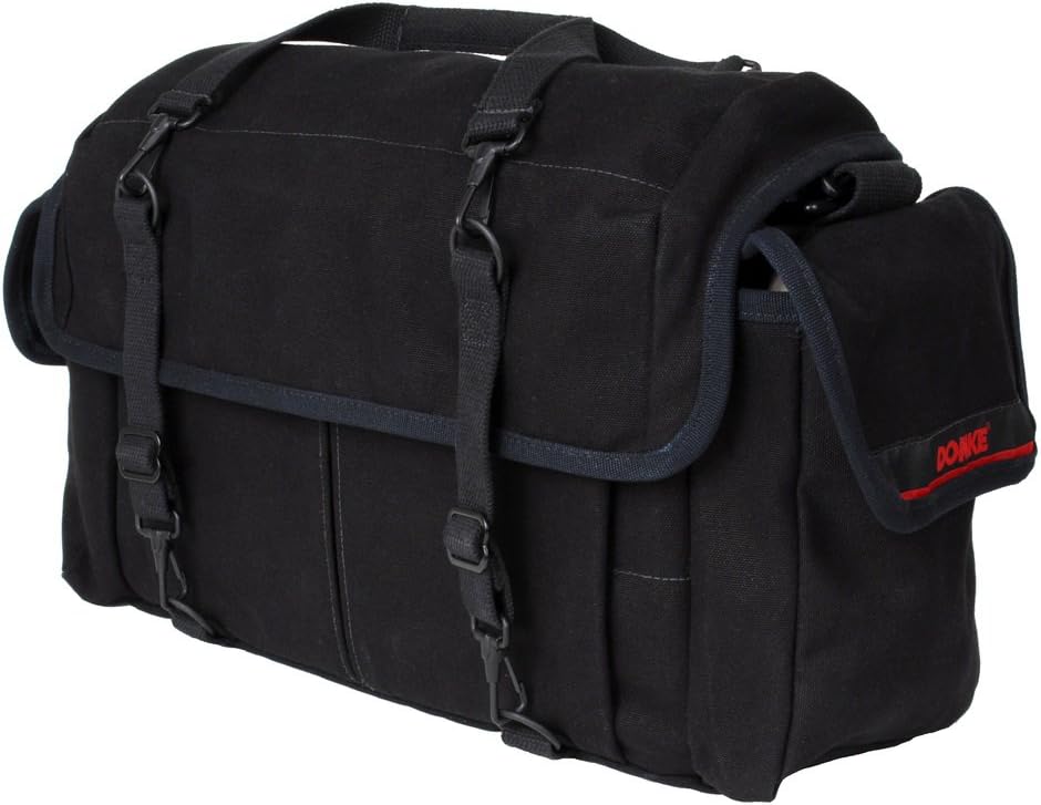 Domke F-7 Double AF Camera Bag for Mirrorless, DSLR, SLR and lenses (Black)
