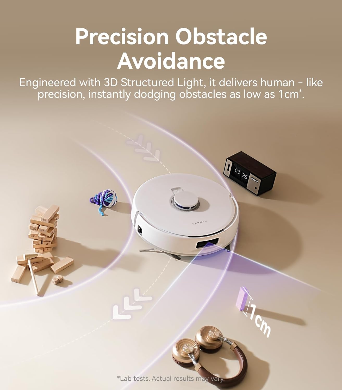 NARWAL Freo Pro Robot Vacuum and Mop Combo, Tangle Free Robot Mop, 8500Pa Powerful Suction, Self-Emptying, Auto Mop Washing, Auto Drying, Obstacle Avoidance, Ideal for Pet Hair and Hard Floor(Renewed)