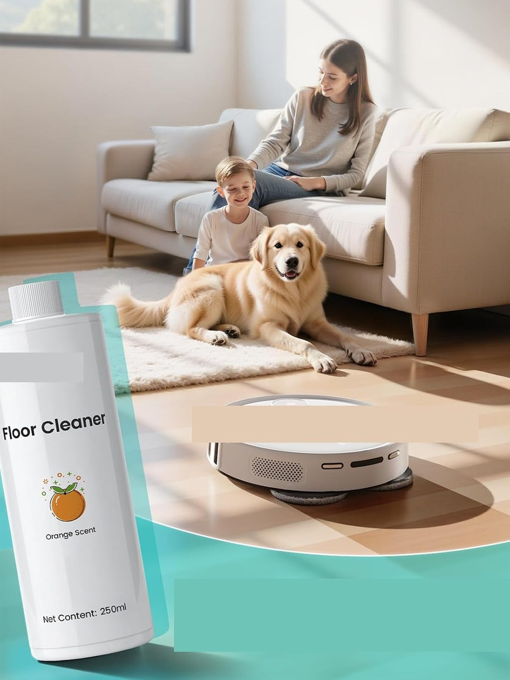 Compatible For Lefant,M3L M3 LS100 Sweeping Vacuum Cleaner Robot Tank Floor Cleaning Solution Liquid Replace Accessories 250ml(5pcs)