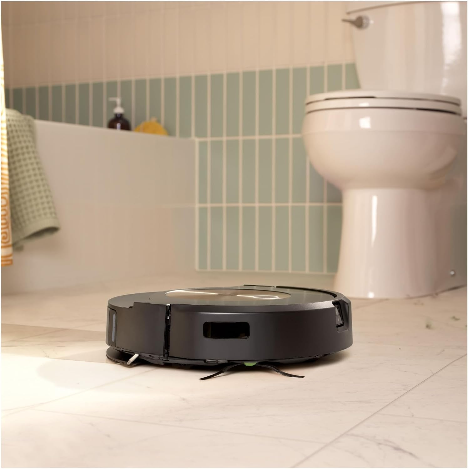 iRobot Roomba j9+ Self-Emptying Robot Vacuum – Powerful Suction, Identifies and Avoids Obstacles Like Waste, Self-Empties for 60 Days, Best for Homes with Pets, Smart Mapping, Works with Alexa