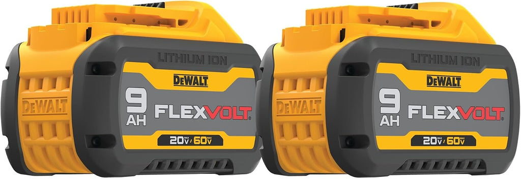DEWALT FLEXVOLT 20V/60V MAX* Batteries, 9.0-Ah, 2-Pack (DCB609-2)