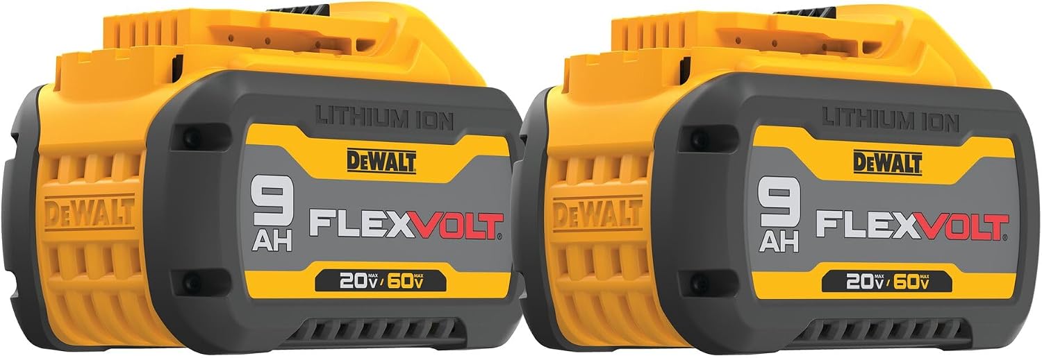 DEWALT FLEXVOLT 20V/60V MAX* Batteries, 9.0-Ah, 2-Pack (DCB609-2)