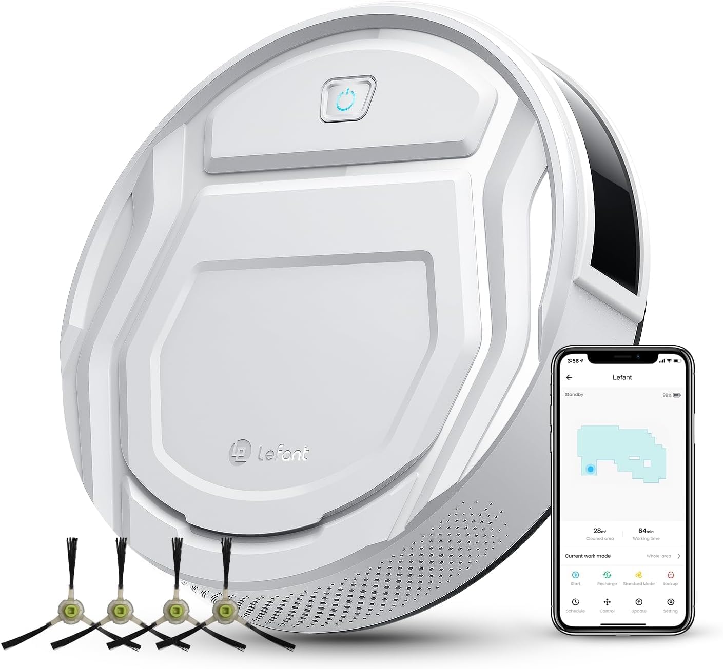 Lefant M210P Robot Vacuum with Remote Control