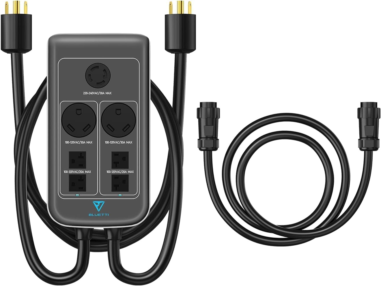 BLUETTI Split Phase Fusion Box P030A, Double The Output Power/Voltage/Capacity of BLUETTI Power Station AC500