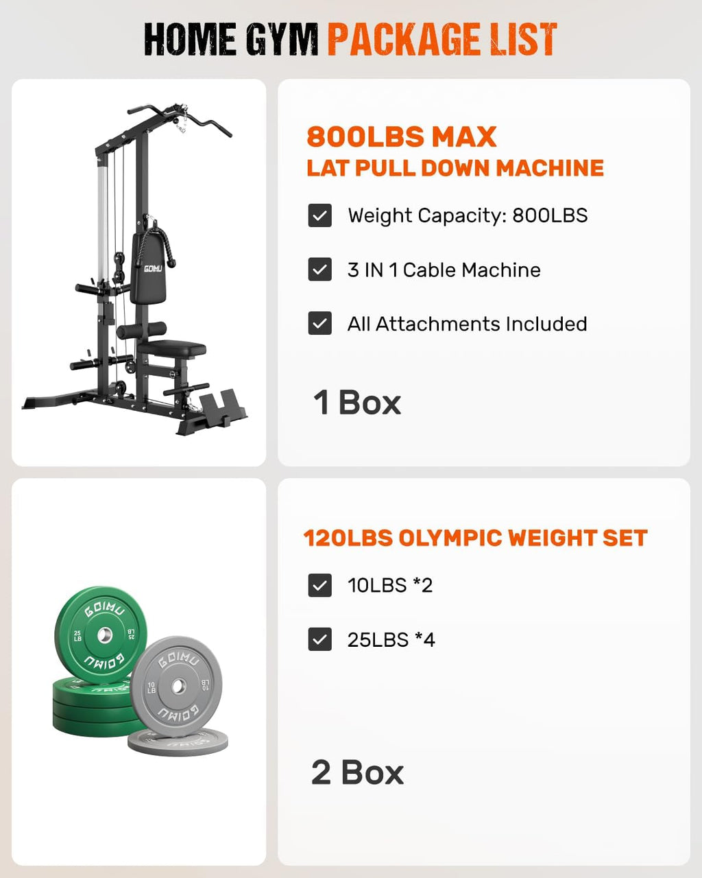 LS01 LAT Pulldown Machine, LAT Row Cable Machine with AB Crunch, LAT Tower with Cable Row Attachments, 3 in 1 Pulley Stations for Home Gym