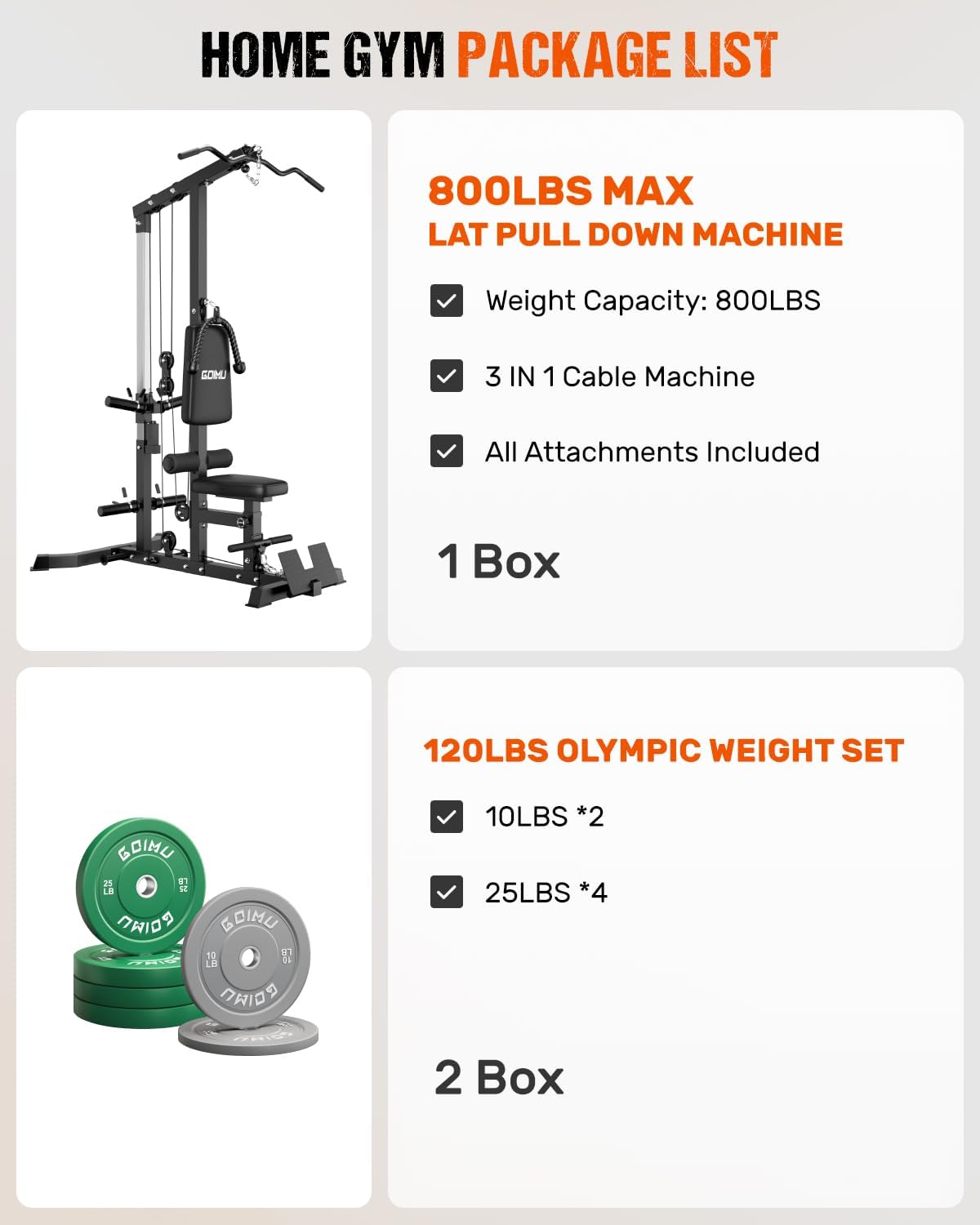 LS01 LAT Pulldown Machine, LAT Row Cable Machine with AB Crunch, LAT Tower with Cable Row Attachments, 3 in 1 Pulley Stations for Home Gym