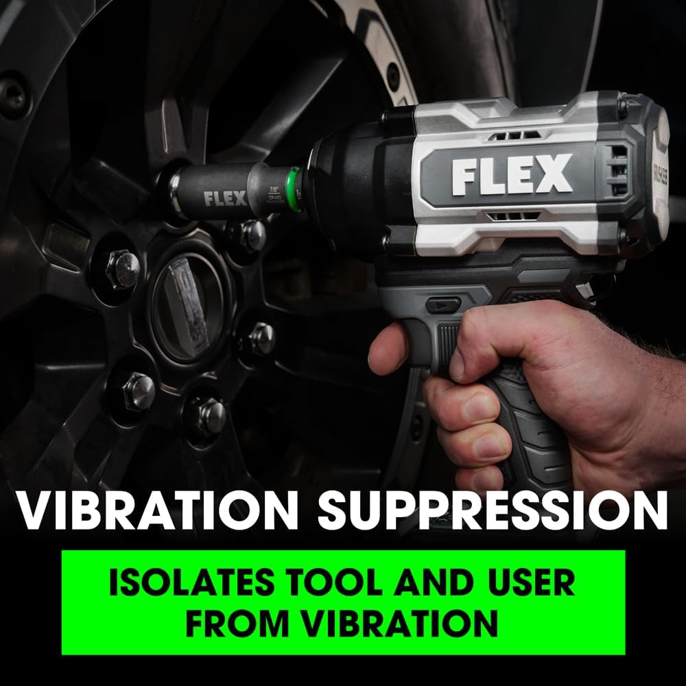 FLEX 24V Brushless Cordless 1/2-Inch 1,500 Ft-Lbs High-Torque Impact Wrench Kit with 6.0Ah Stacked Lithium Battery and 280W Fast Charger - FX1472-1H