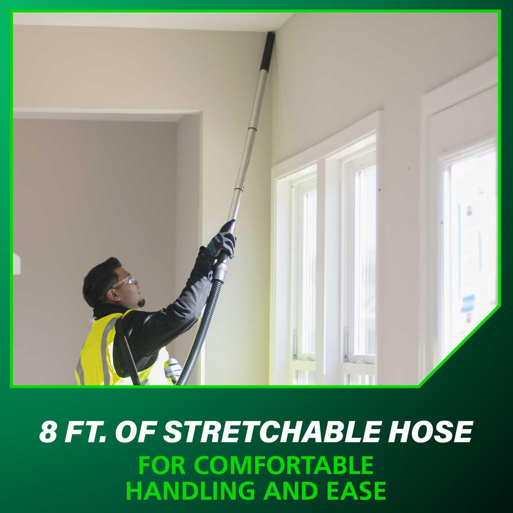 Metabo HPT 18V Cordless Wet/Dry Vacuum, 1.6 Gallon HEPA Filter Vacuum, Powerful 74 CFM Airflow, 8 ft. of Stretchable Hose, Eco and Boost Modes, Lightweight Design, Tool Body Only, RP18DAQ4