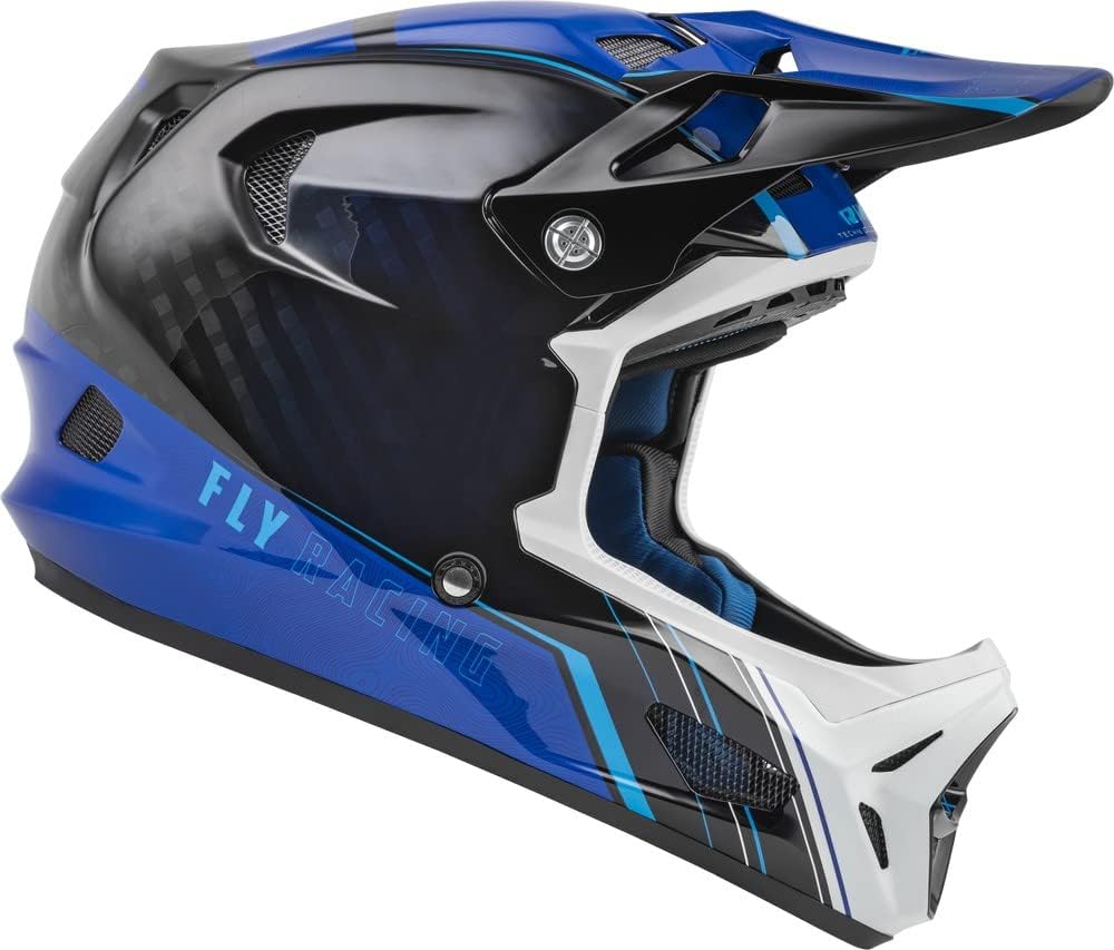 FLY Racing WERX-R Carbon Full-Face Mountain Bike Helmet — 12K Carbon Shell, RHEON, Triple-Density EPS, TFV Ventilation, Quick-Release Cheek Pads — Downhill / BMX