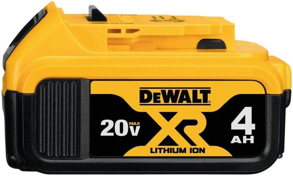 DEWALT 20V MAX* XR Battery, 4.0-Ah, 2-Pack (DCB204-2), Black