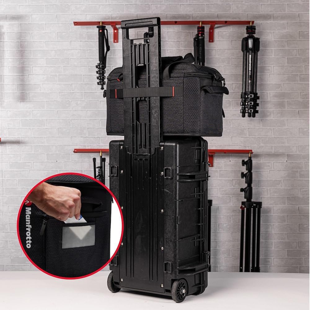 Manfrotto Pro Light Cineloader Medium, Shoulder Bag, Camcorder & Cinema Bag, Padded Camera Case, Professional Video Dedicated Features, Top Access, Camera Storage, Dark Grey, Size Medium