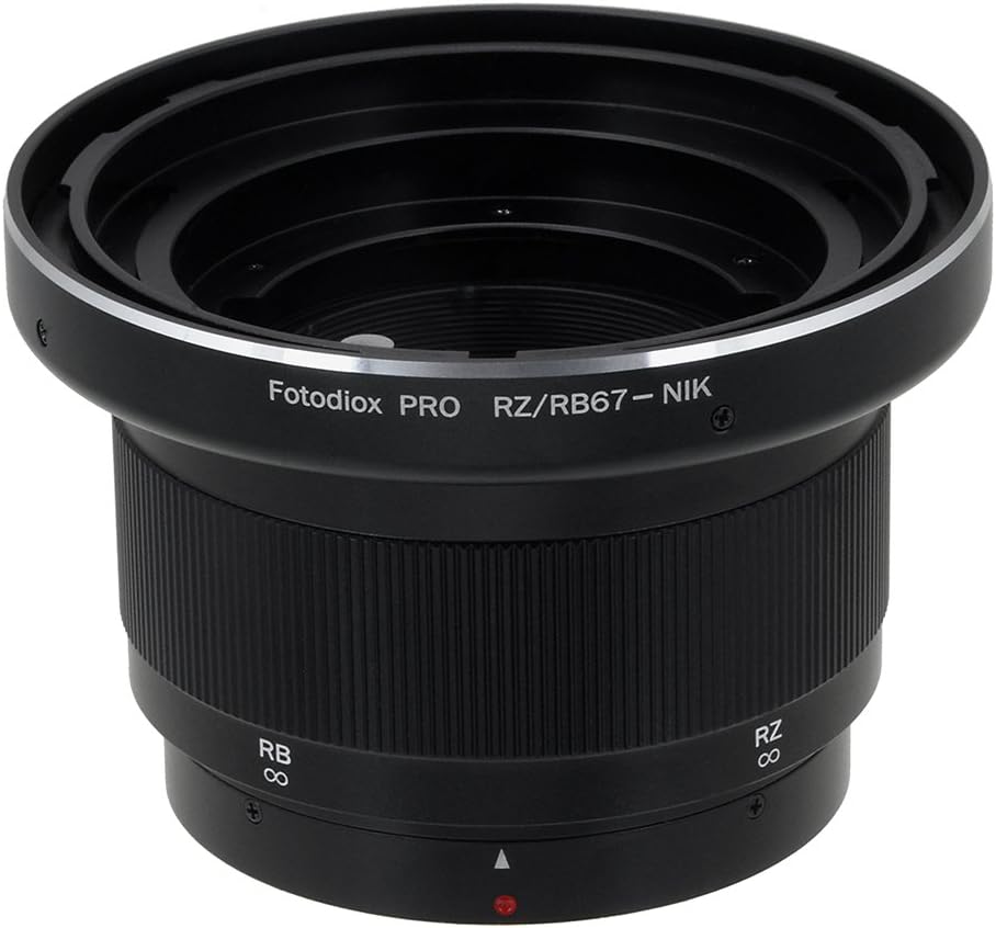 Fotodiox Pro Lens Mount Adapter Compatible Mamiya RB67 and RZ67 Lenses to Nikon F-Mount Cameras