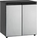 Avanti Mini Fridge Compact Side-by-Side Refrigerator with Freezer for Home Office or Dorm, Features Dual Doors Adjustable Glass Shelves and Adjustable Temperature Control, 5.5-Cu.Ft, Stainless Steel