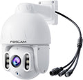 FOSCAM 4K/8MP POE Outdoor Security Camera, Home Security Surveillance Camera with Auto Tracking, 4X Optical Zoom,AI Human/Vehicle Detection,165FT Color Night Vision,2-Way Audio,360° PT,IP66 waterproof