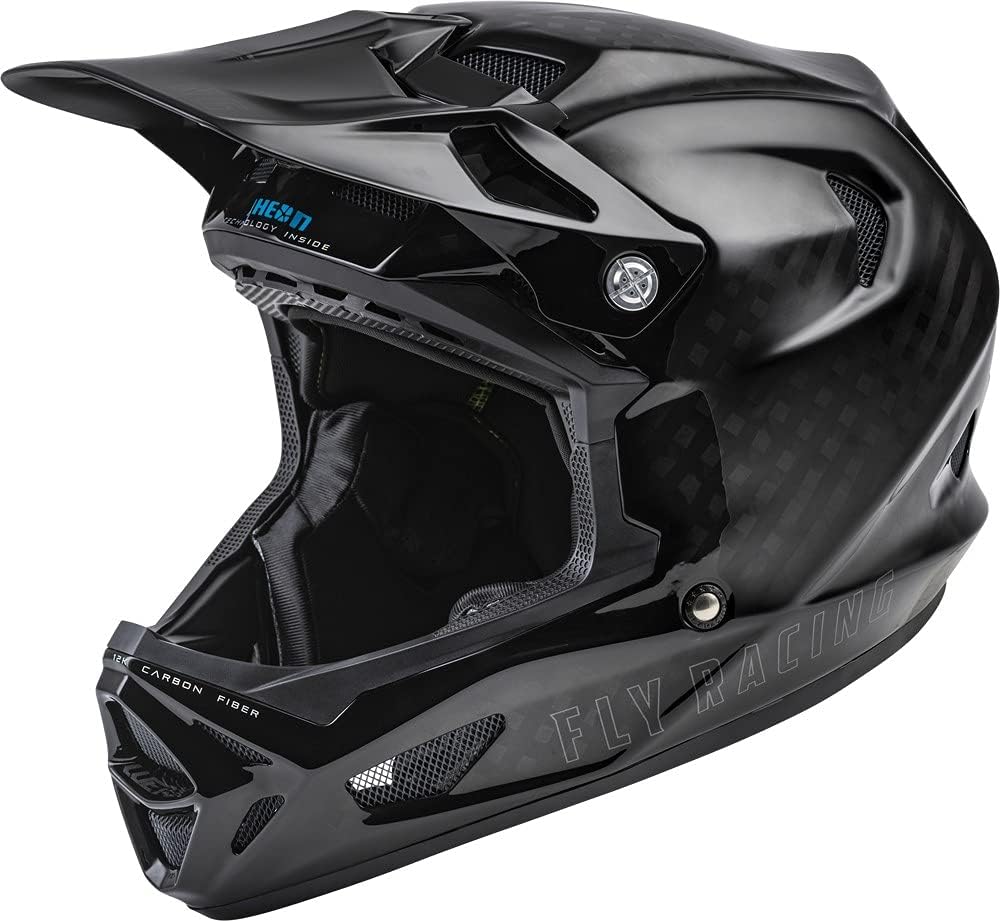 FLY Racing WERX-R Carbon Full-Face Mountain Bike Helmet — 12K Carbon Shell, RHEON, Triple-Density EPS, TFV Ventilation, Quick-Release Cheek Pads — Downhill / BMX