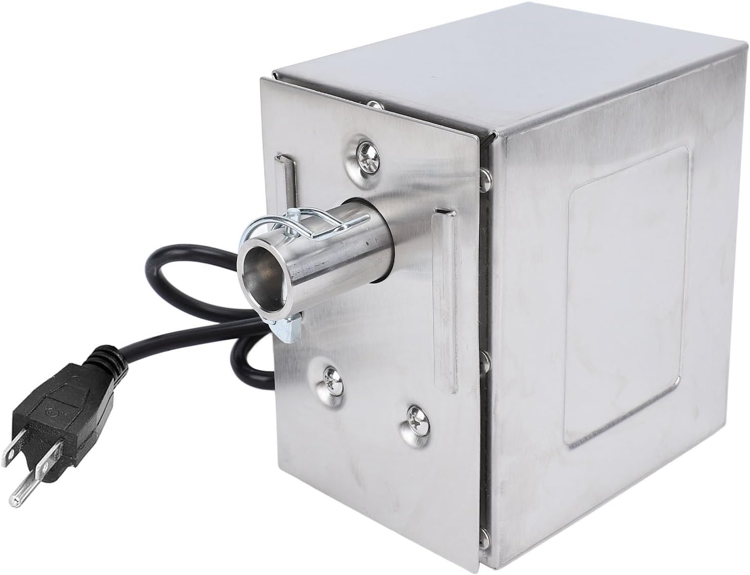 Rotisserie Motor 45W Heavy Duty Universal Replacement Spit Motor, Stainless Steel Electric Grill Motor for Pig Goat Chicken Roaster, Ideal for Outdoor BBQ (US Plug 100‑240V)