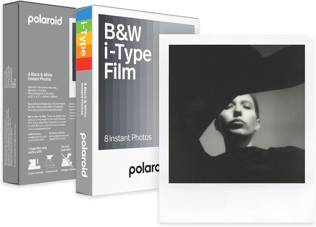 Polaroid Now Plus Generation 3 Instant Camera with Two-Lens Autofocus System and Manual Mode (White) Bundle with Film Kit and B&W Film for i-Type Cameras (3 Items)