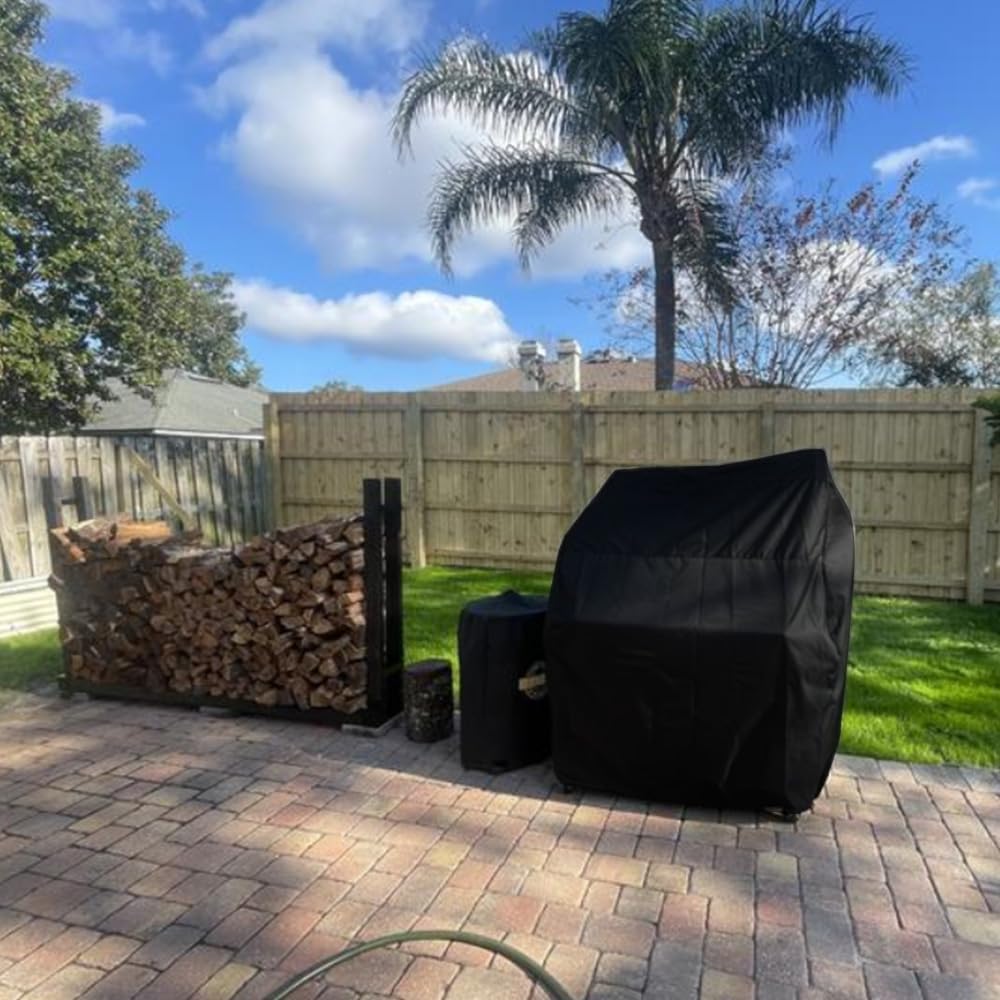 Santa Maria Grill XL Cover for Argentine Santa Maria Wood Fire Charcoal Steel BBQ Grill Waterproof Heavy Duty Cover 24' D x 112' W x 64' H