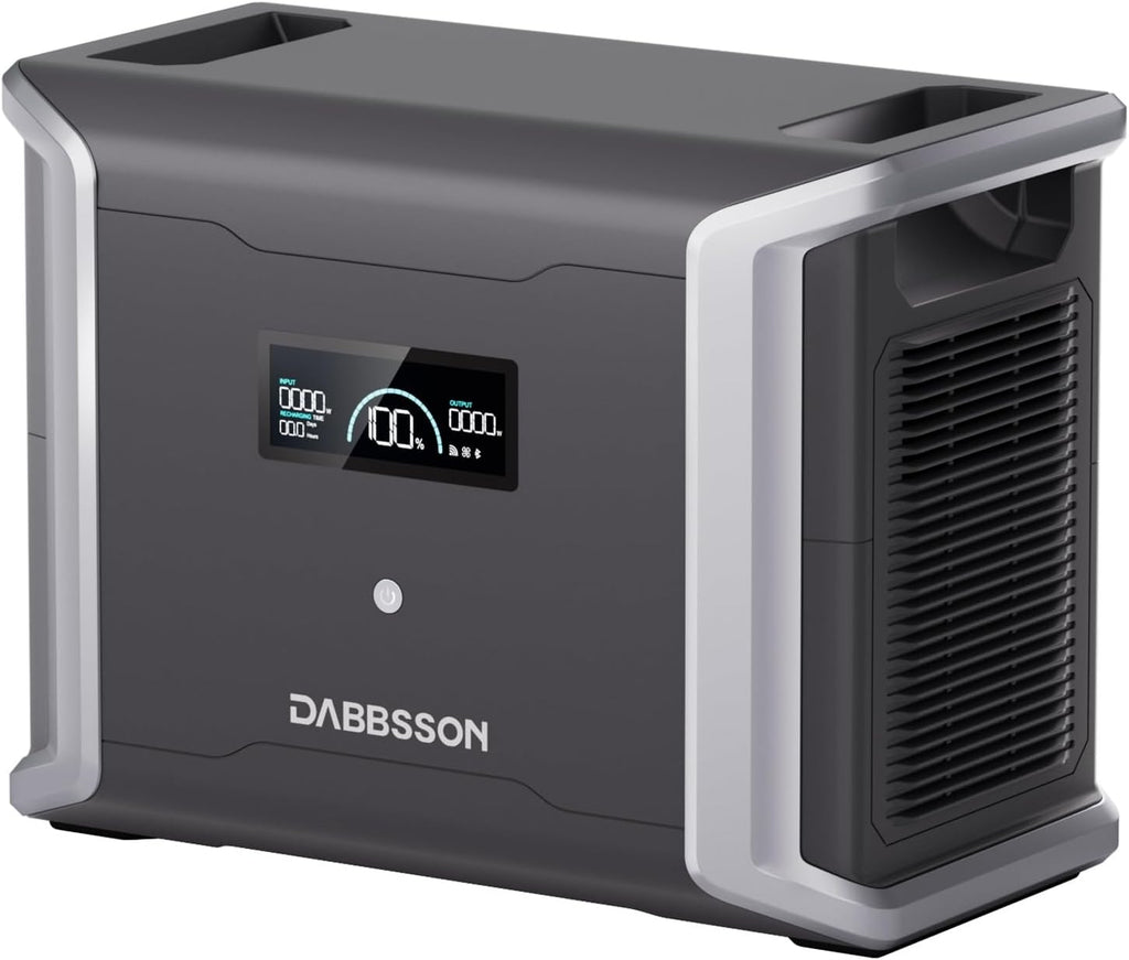 Dabbsson Portable Extra Battery DBS1700B, 1700Wh Capacity, Expand DBS1300 Portable Power Station up to 3030/4730Wh for Camping, Home Backup, Emergency, RV