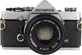 Olympus OM 1 Vintage 35mm SLR Film Camera with f/1.8 50mm Prime Lens (Renewed)