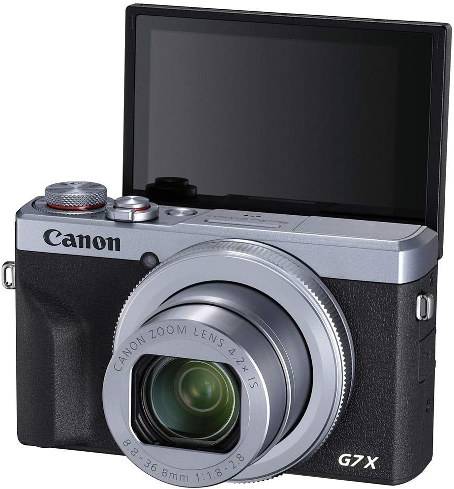 Canon PowerShot G7 X Mark III Digital Camera (Silver #3638C001) with Advanced Accessory Bundle (Renewed)