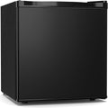 Antarctic Star 1.7 Cu.Ft Compact Refrigerator with Freezer,Adjustable Thermostat,Removable Glass Shelf,Single Reversible Door Mini Fridge for Bedroom,Office,Dorm,Black