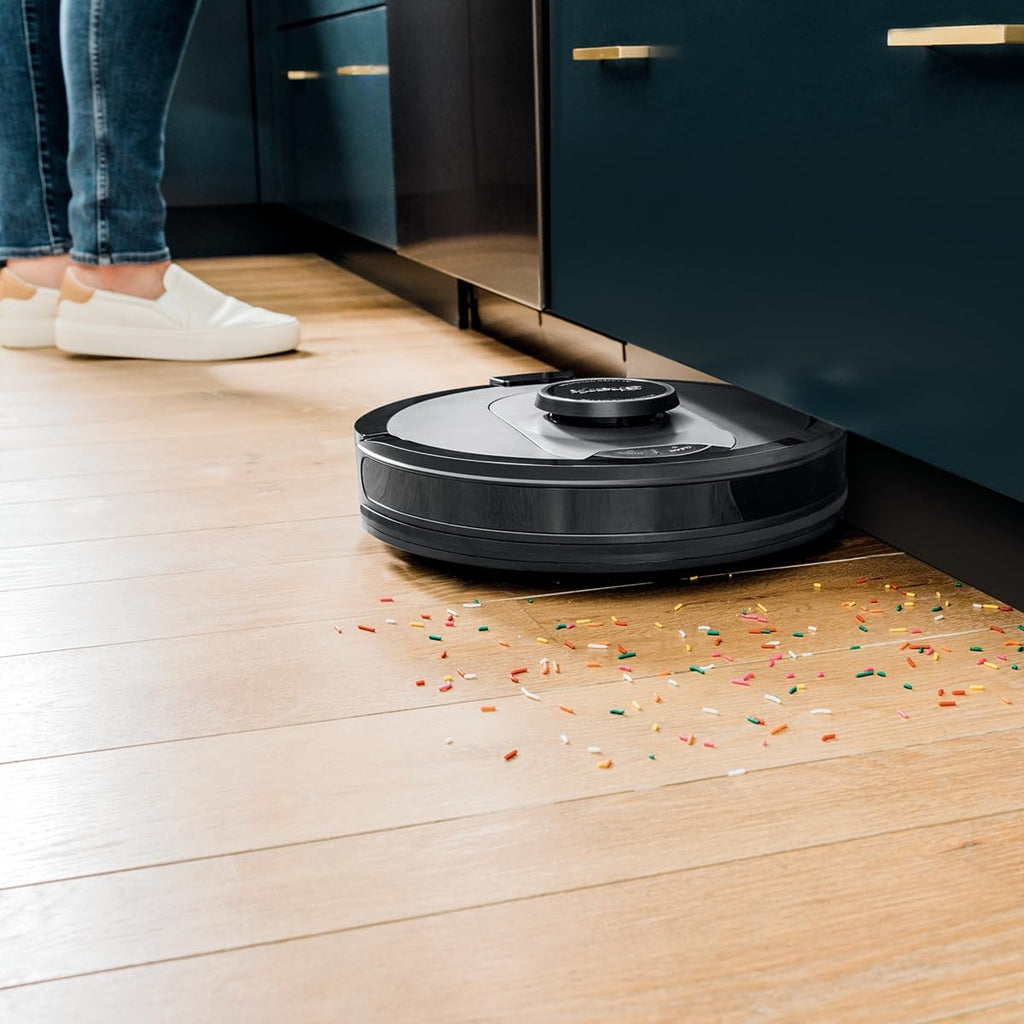 Shark UR2500SR AI Ultra Robot Vacuum with Self-Empty Base, Bagless, 30-Day Capacity, LIDAR Navigation, Compatible with Alexa, WiFi Connected, Black
