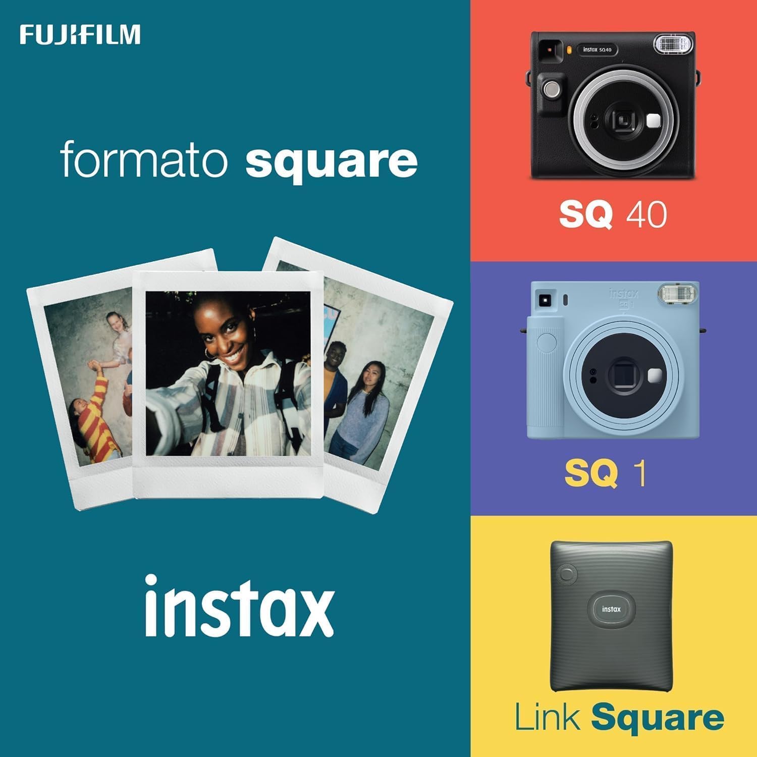 Instax Square SQ1 Instant Camera, Glacier Blue
