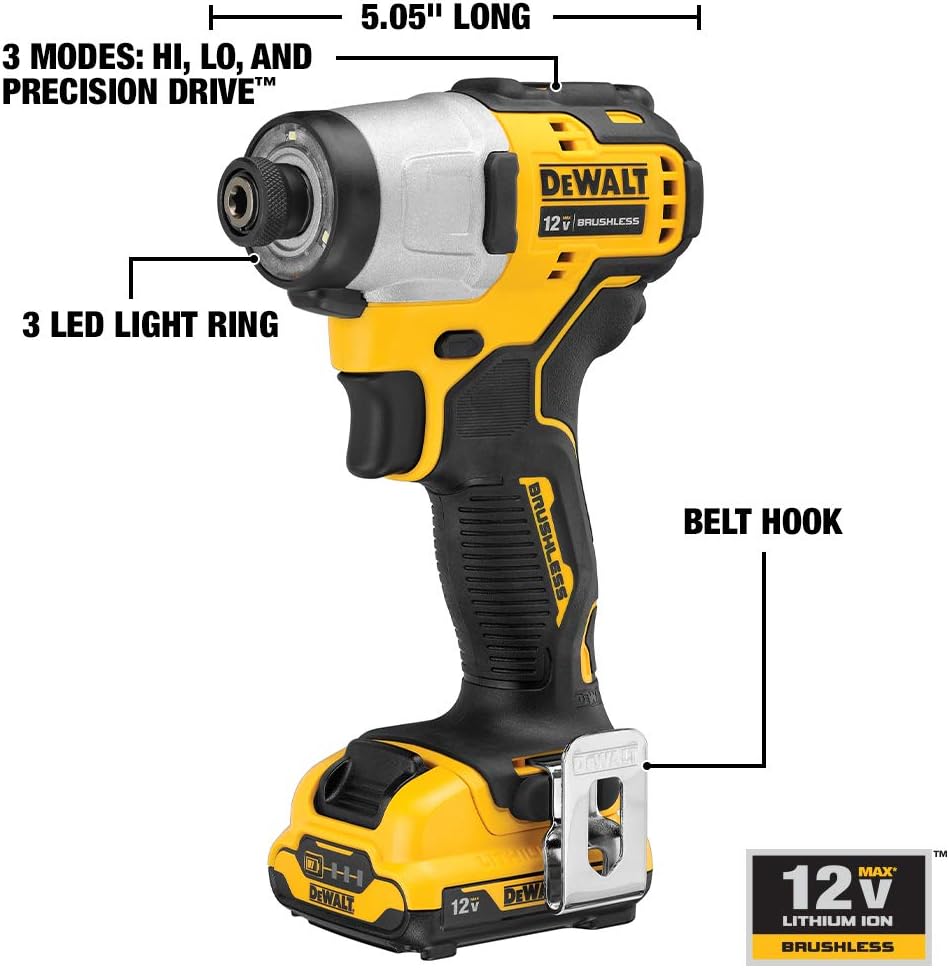 DEWALT XTREME 12V MAX* Cordless Drill Combo Kit (DCK221F2)